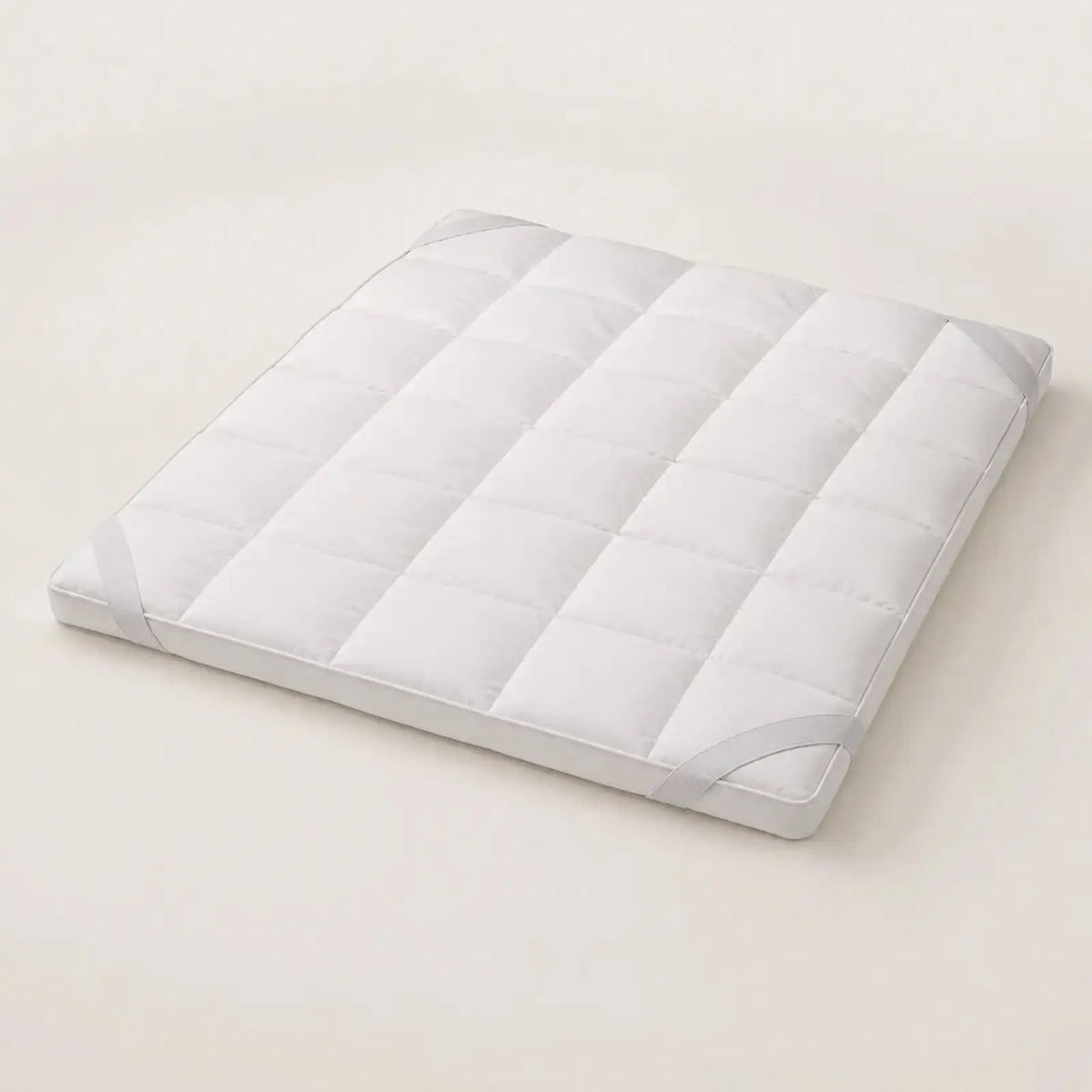 Restenna CloudLayer mattress topper with elastic corner straps